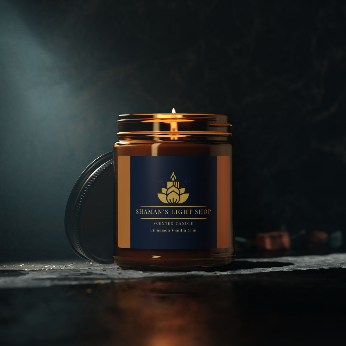 Cinnamon Vanilla Chai - Amber Jar, Soy Candle