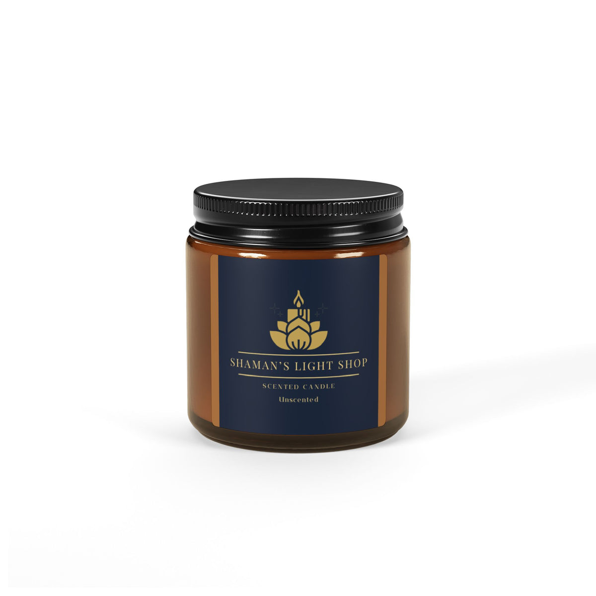 Unscented Soy Candle (Amber Jar)